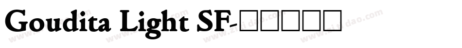 Goudita Light SF字体转换